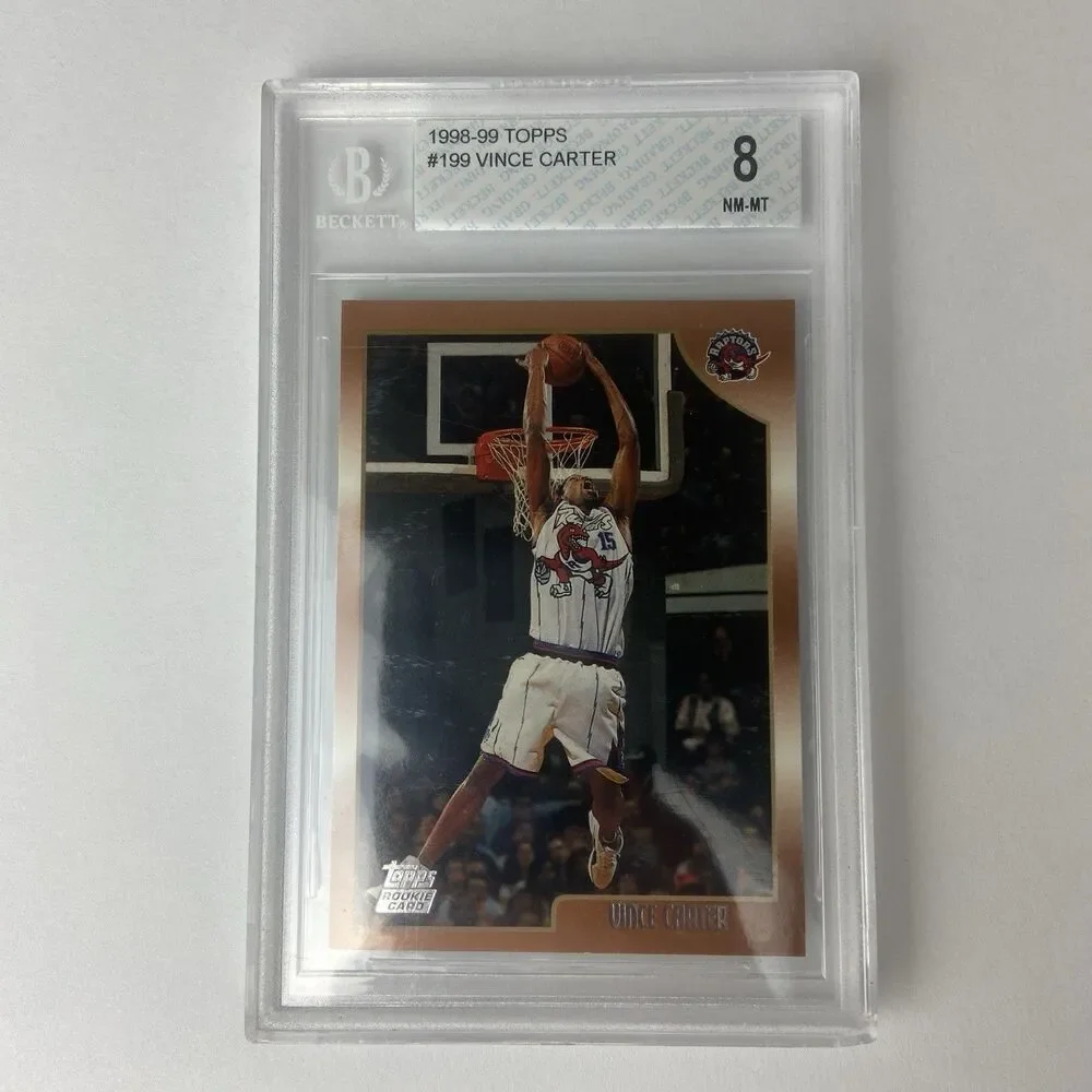 1998-99 Topps Vince Carter #199 Graded Beckett 8 READ